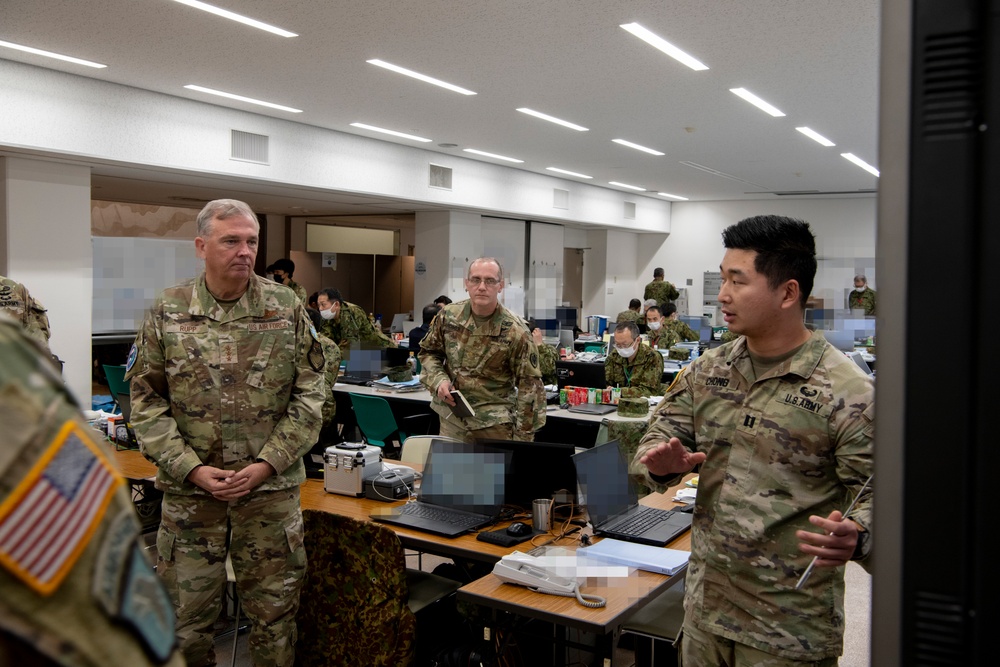 Lt. Gen. Ricky Rupp visits Camp Asaka during YS83