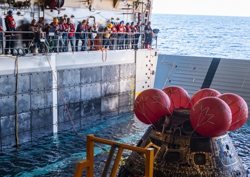 U.S. Navy Retrieves Artemis I Orion Spacecraft