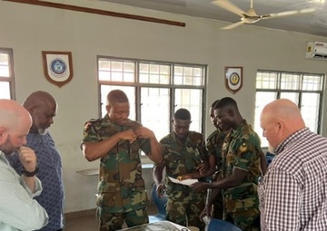 U.S. Army Corps of Engineers trains Ghanaian military partners on base camp design