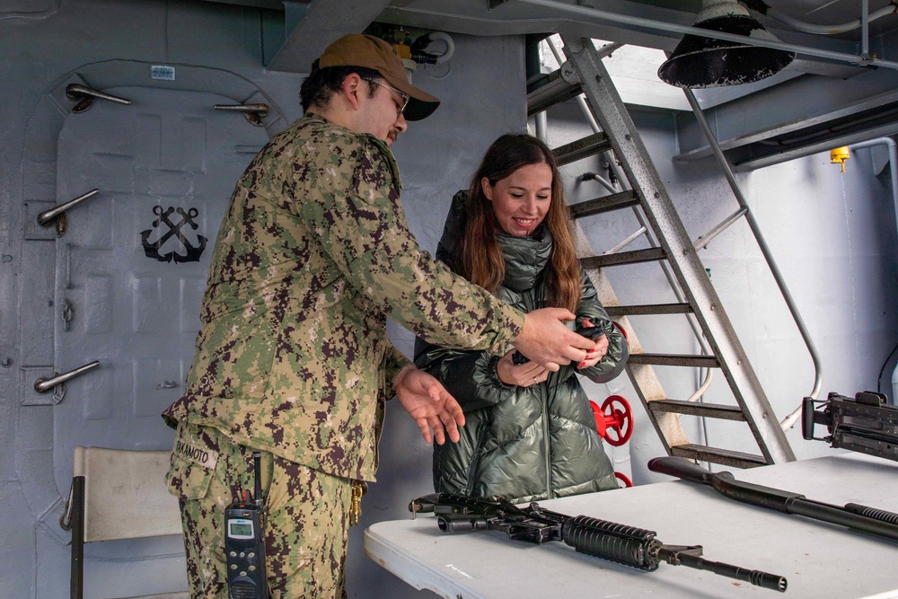 USS Leyte Gulf (CG 55) Welcomes Distinguished Visitors in Koper, Slovenia