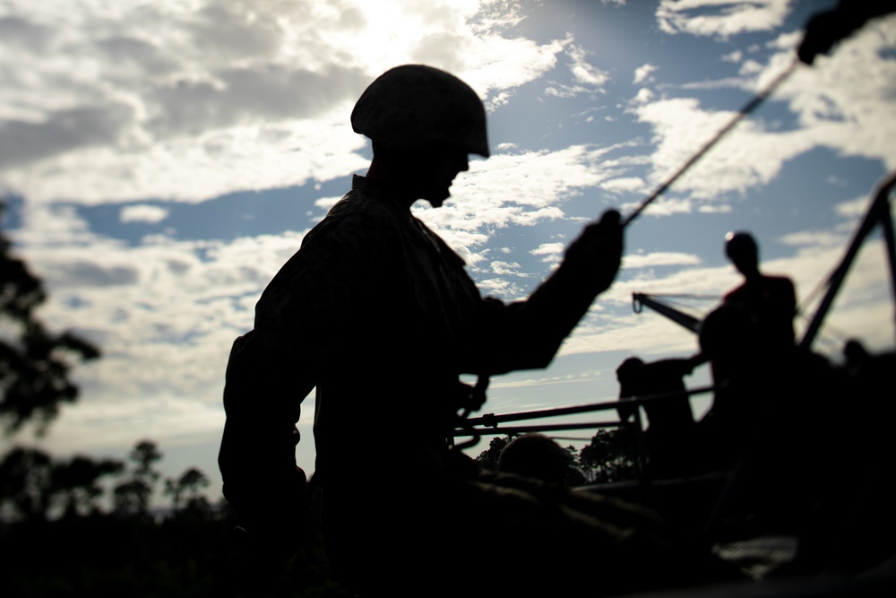 Alpha Company Rappel Tower