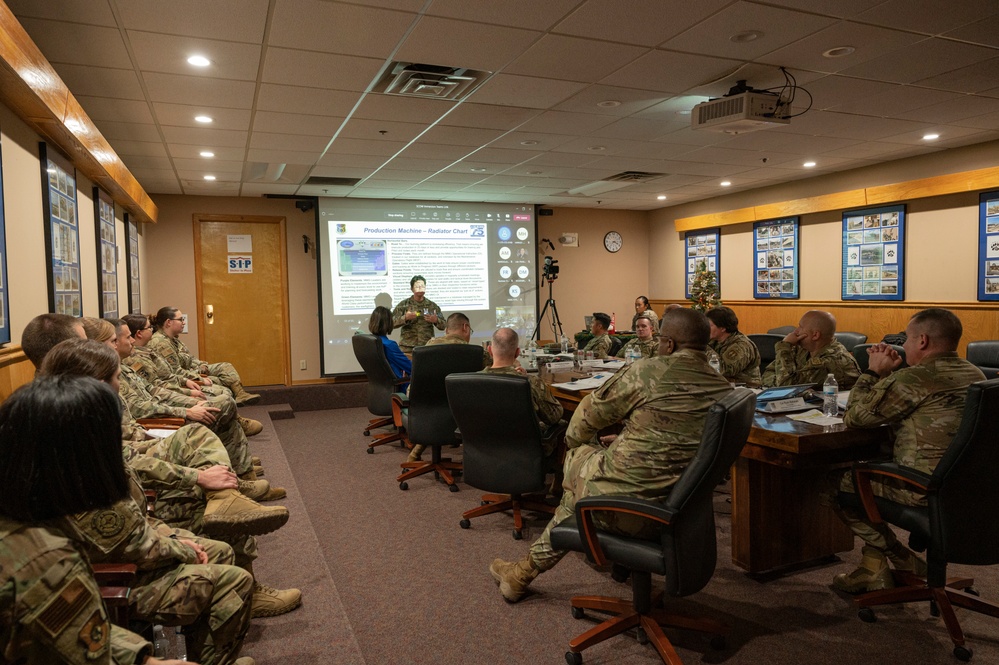 Lt. Gen. Hawkins takes a tour of BEAR Base