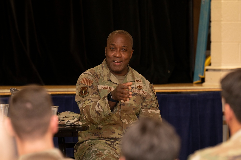Lt. Gen. Hawkins takes a tour of BEAR Base