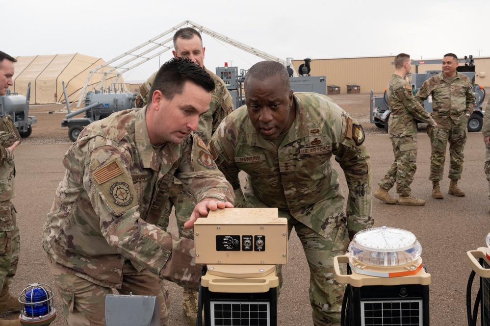 Lt. Gen. Hawkins takes a tour of BEAR Base