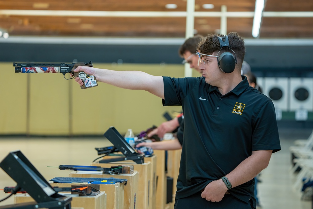 Cpl. Charles Platt competes at 2022 Winter Airgun Championships