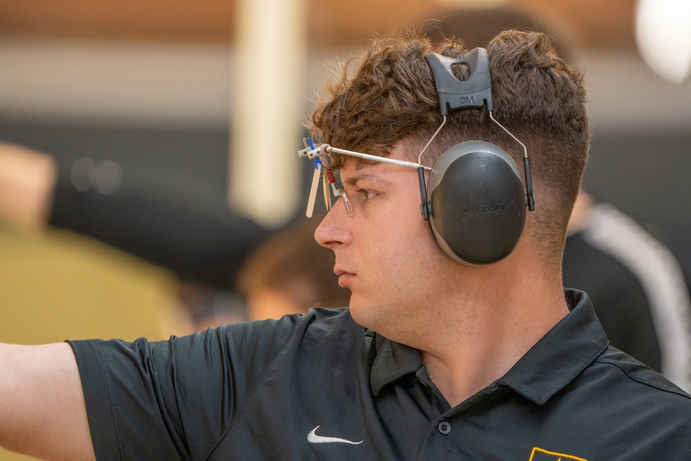 Cpl. Charles Platt competes at 2022 Winter Airgun Championships