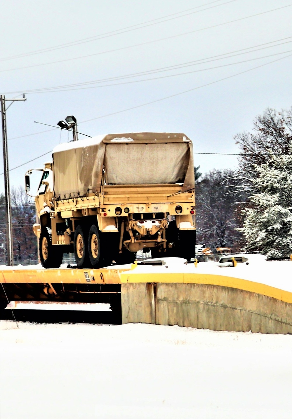 Unit Movement Officer Deployment Planning Course training site snow cover