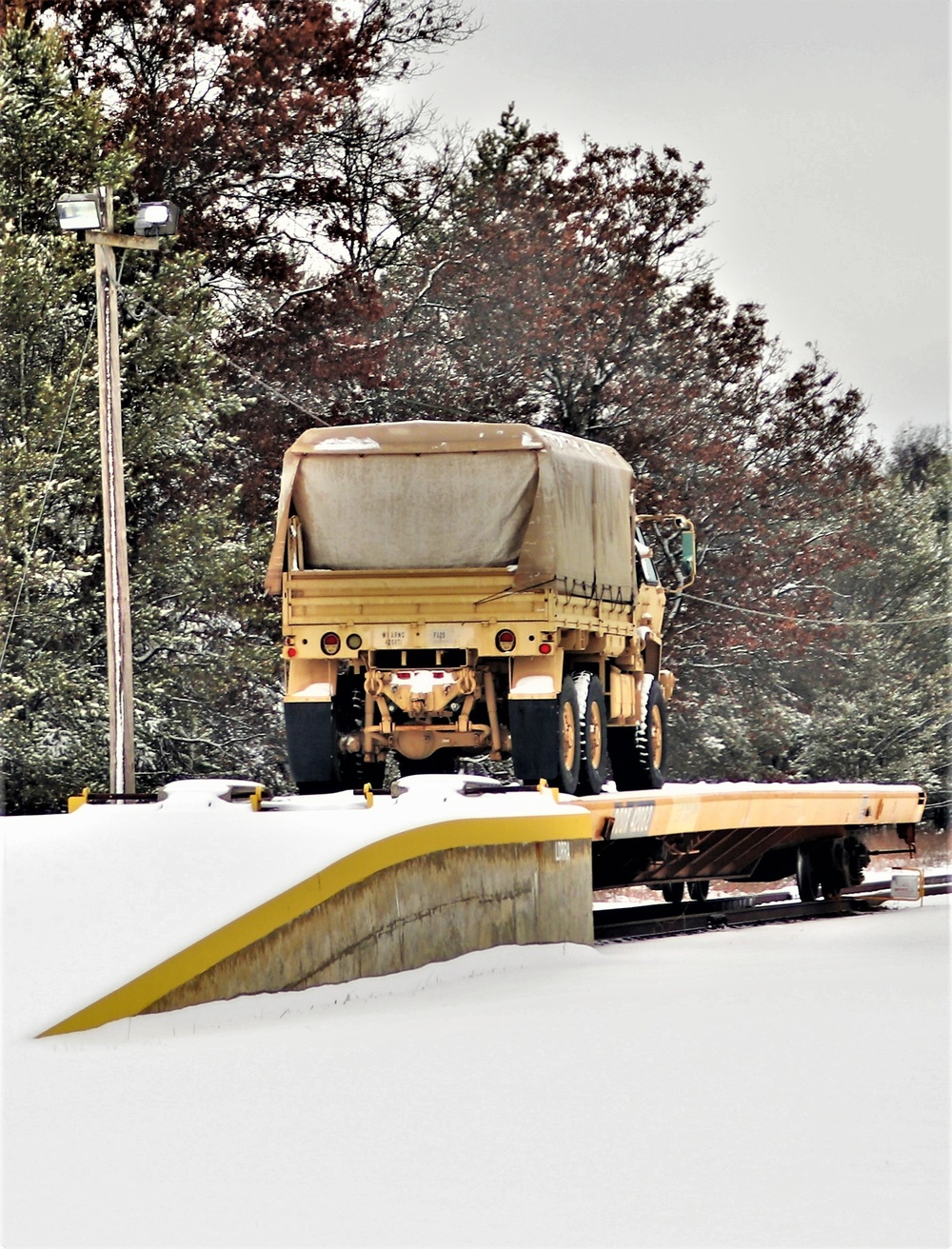 Unit Movement Officer Deployment Planning Course training site snow cover