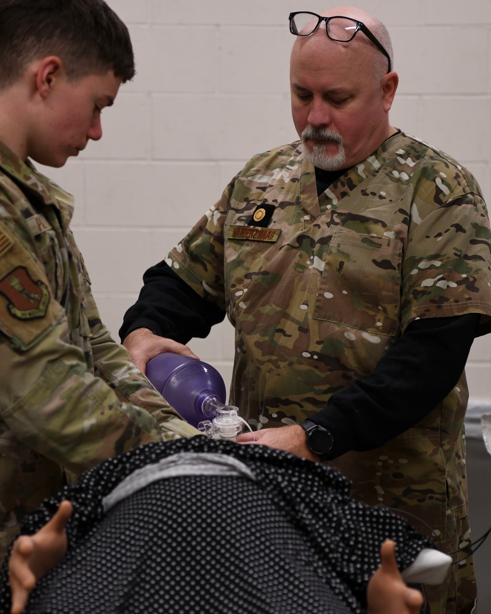 319th MDG holds hands-on, battle-field training for medics