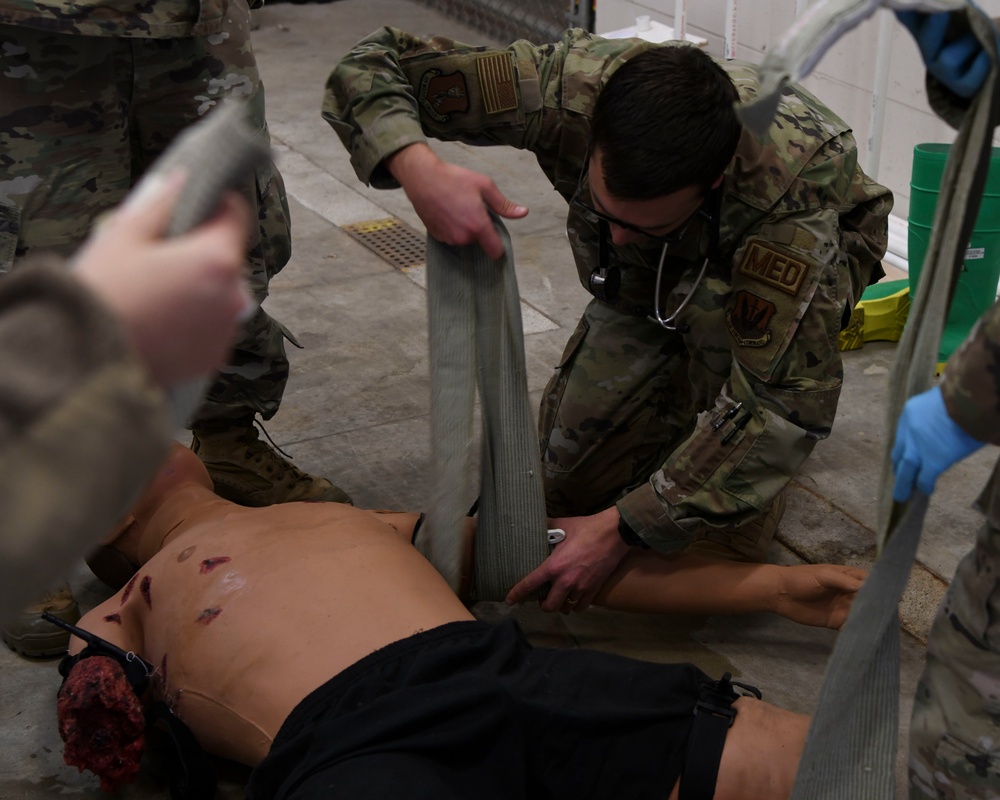 319th MDG holds hands-on, battle-field training for medics