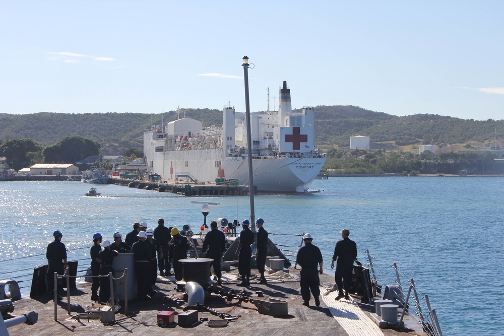 USS Milwaukee Departs Guantanamo Bay Cuba Following Port Visit