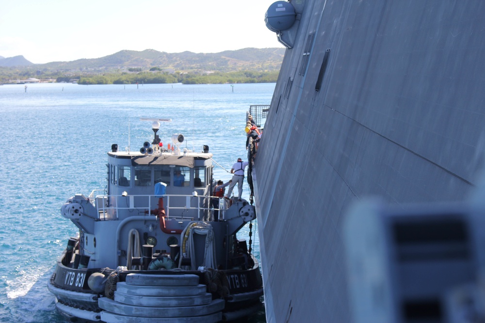 USS Milwaukee Departs Guantanamo Bay Cuba Following Port Visit