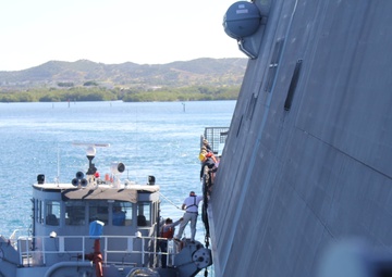 USS Milwaukee Departs Guantanamo Bay Cuba Following Port Visit
