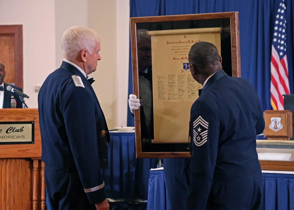 Retired Lt. Gen. Scott L. Rice recieves Order of the Sword