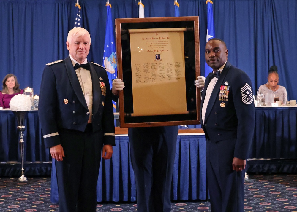 Retired Lt. Gen. Scott L. Rice recieves Order of the Sword