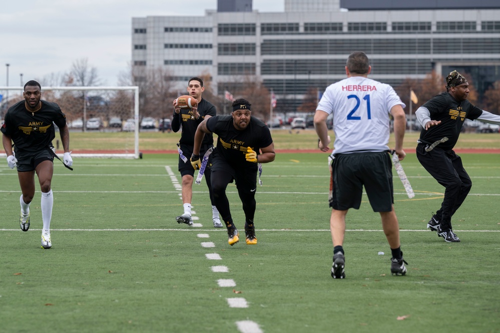 Soldiers playing football in the army, enhancing teamwork and fitness in the year how do you play football for the army