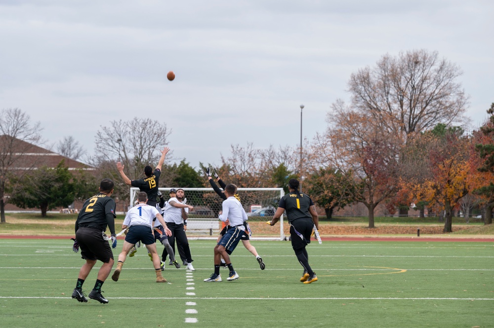 Inaugural DIA Army vs. Navy flag football game