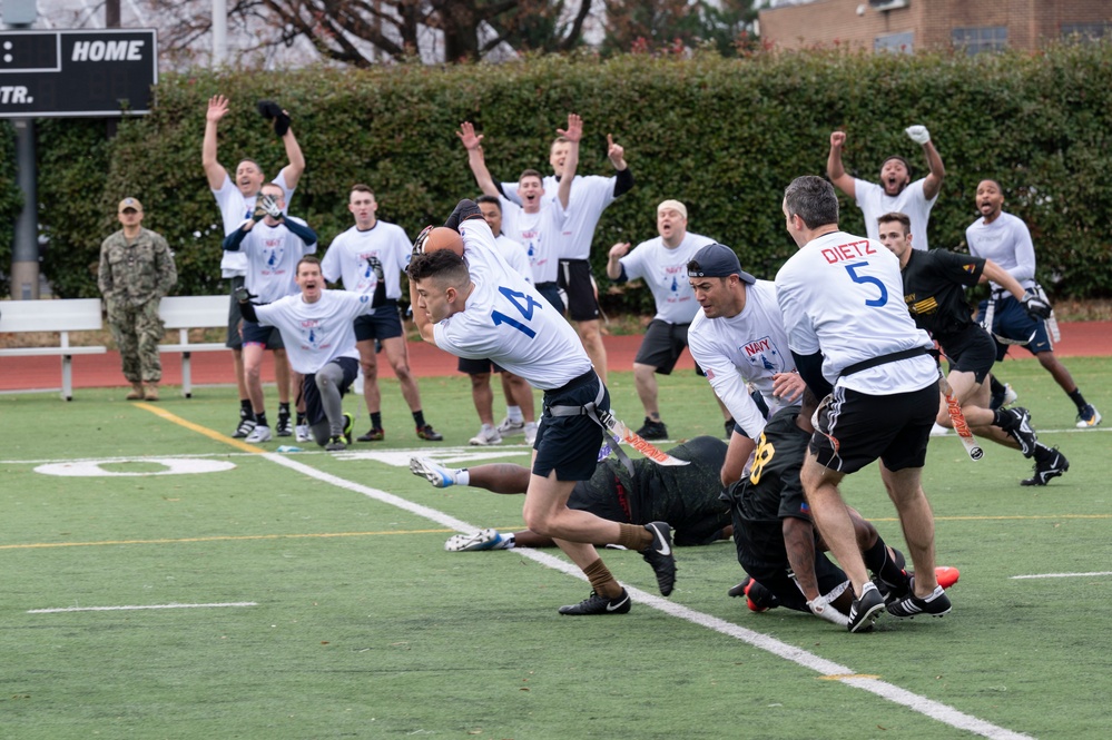 Inaugural DIA Army vs. Navy flag football game