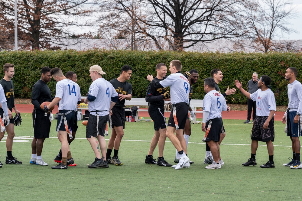 Inaugural DIA Army vs. Navy flag football game