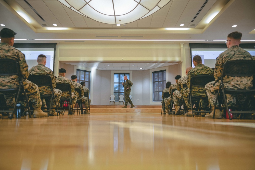 2nd Marine Logistics Group conducts First Term Alignment Plan brief