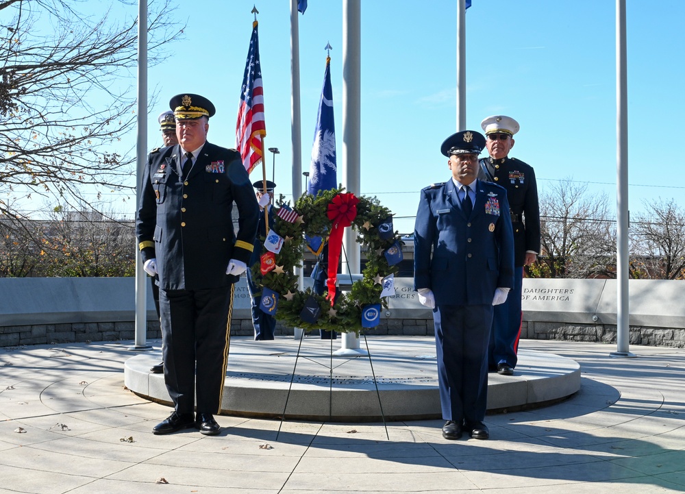 South Carolina National Guard participates in wreath laying ceremony in honor of fallen service members