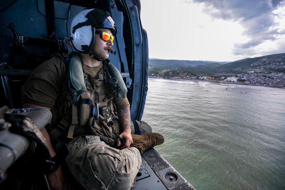 Helicopter Sea Combat Squadron (HSC) 26 Detachment 3 Conducts Flight Operations Aboard USNS Comfort