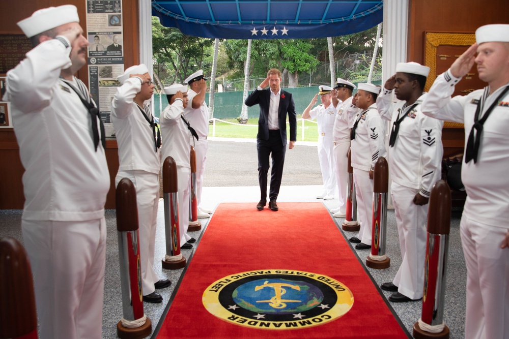 The Duke of Sussex Visits the USS Arizona Memorial