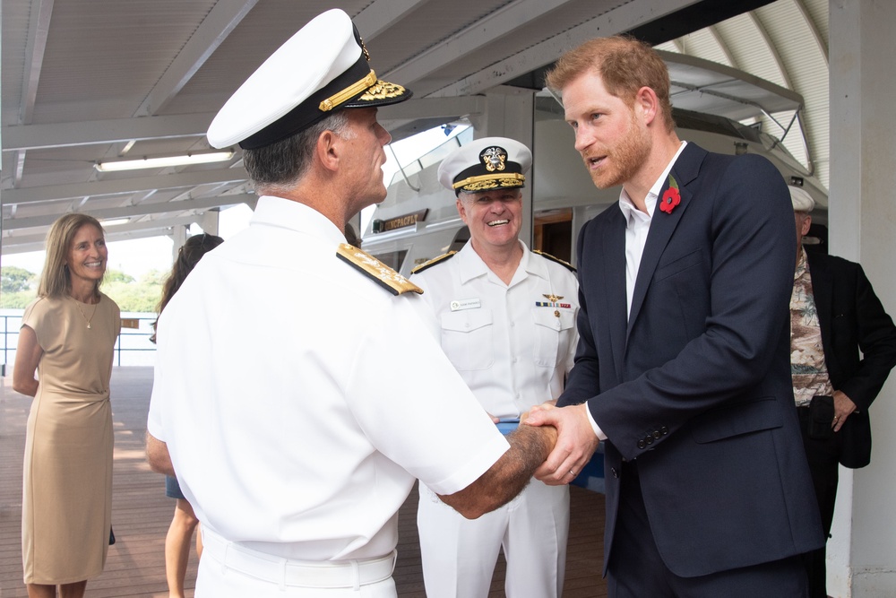 The Duke of Sussex Visits the USS Arizona Memorial