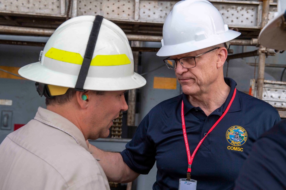 Rear Adm. Mike Wettlaufer visits Singapore