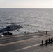 MH-60S Sea Hawk prepares to land on the flight deck