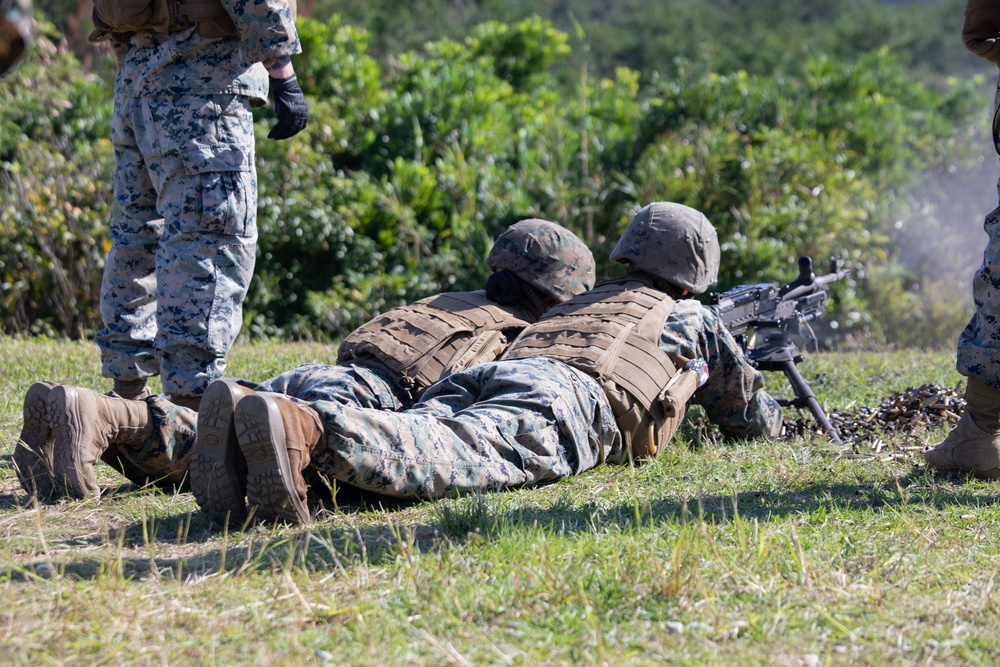 Combat Logistics Regiment 37 Marines Conduct M240B Medium Machine Gun Range