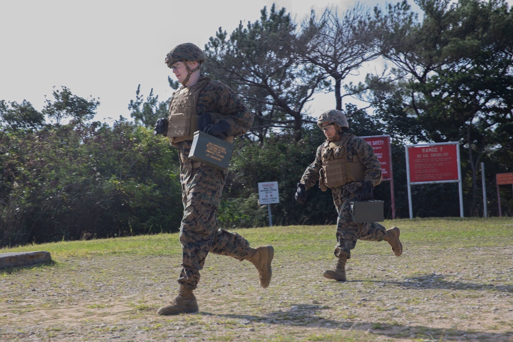 Combat Logistics Regiment 37 Marines Conduct M240B Medium Machine Gun Range