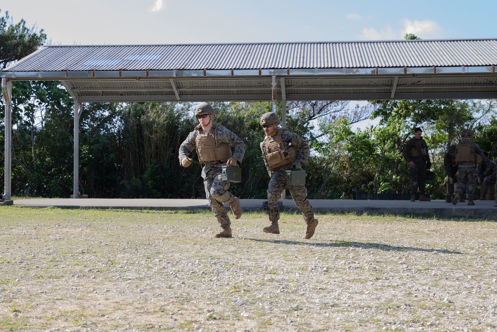 Combat Logistics Regiment 37 Marines Conduct M240B Medium Machine Gun Range