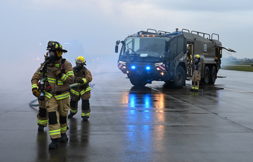 RAF Mildenhall practices preparedness, disaster response