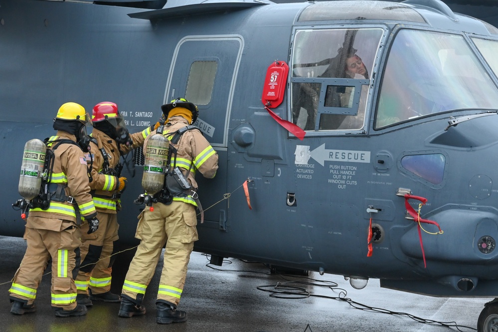 RAF Mildenhall practices preparedness, disaster response