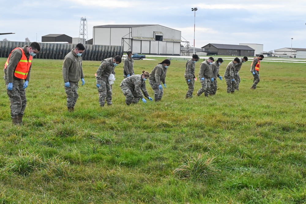 RAF Mildenhall practices preparedness, disaster response