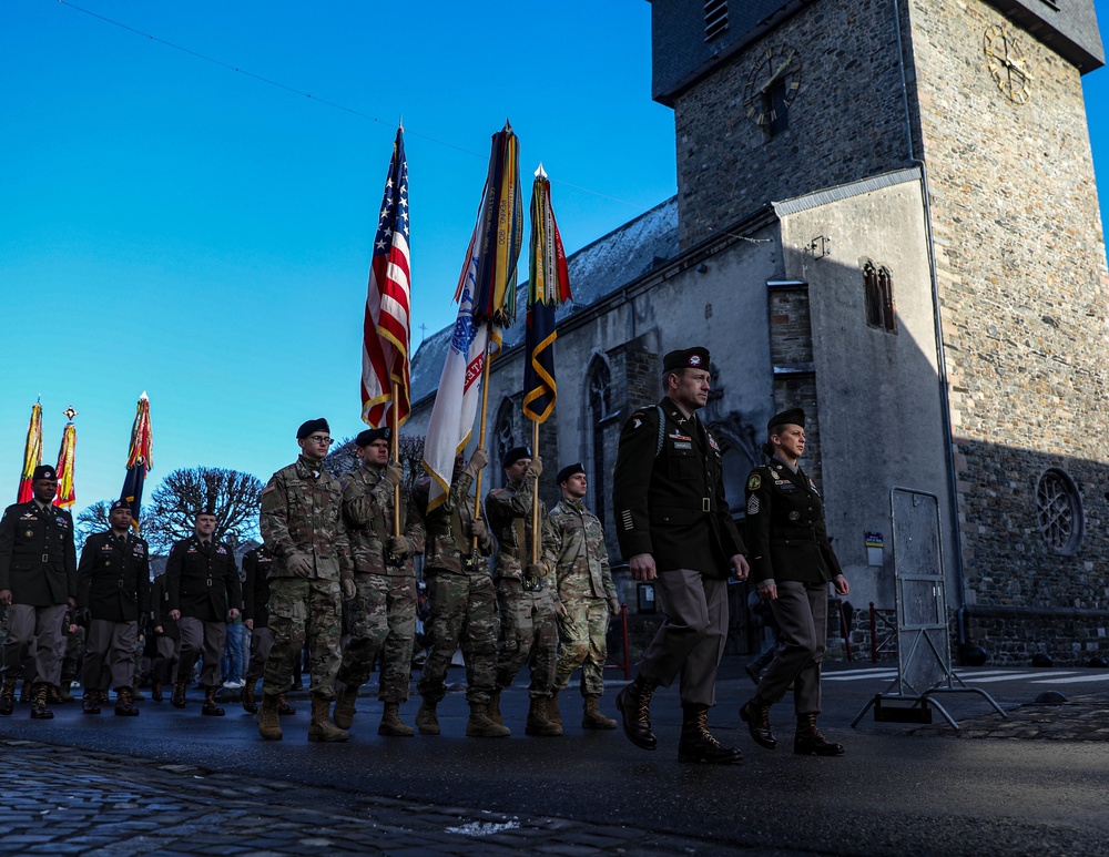 101st Airborne Division (Air Assault) marches in Bastogne 78