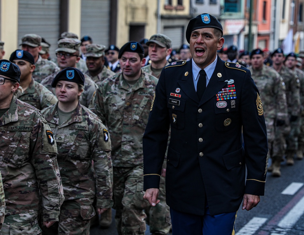 101st Airborne Division Parade in Bastogne