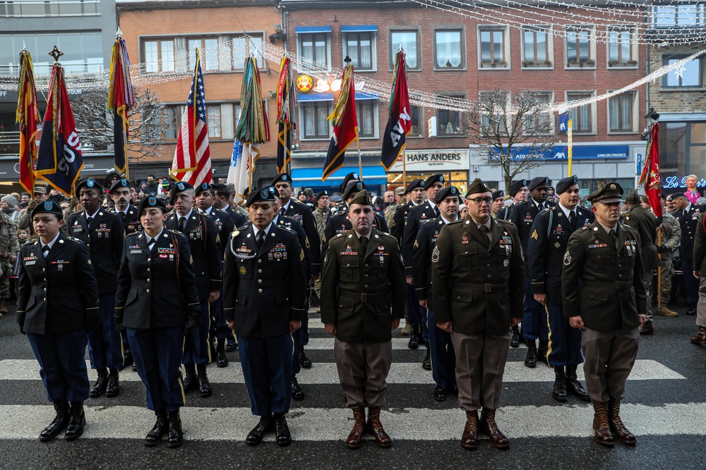 101st Airborne Division reenlistment in Bastogne.