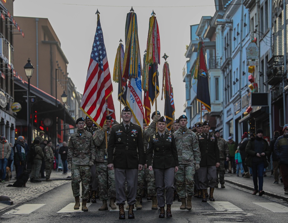 101st Airborne Division Parade in Bastogne