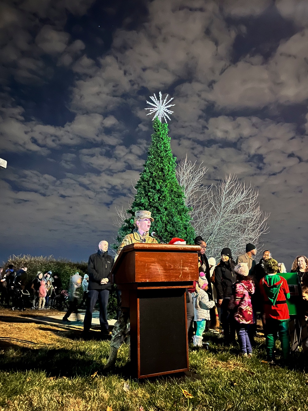 Tree Lighting ceremony at JBAB