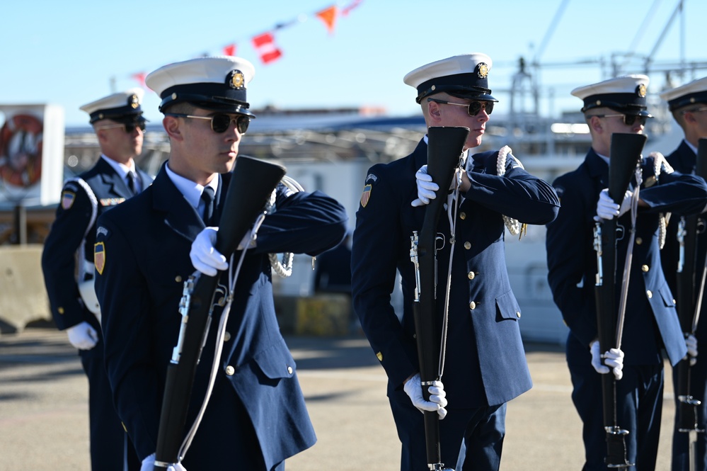 Ceremonial Honor Guard at CGC William Chadwick Commissioning