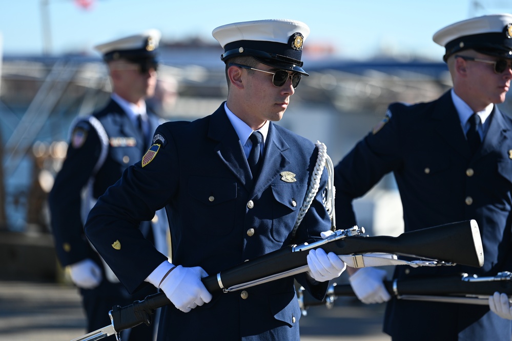 Ceremonial Honor Guard at CGC William Chadwick Commissioning