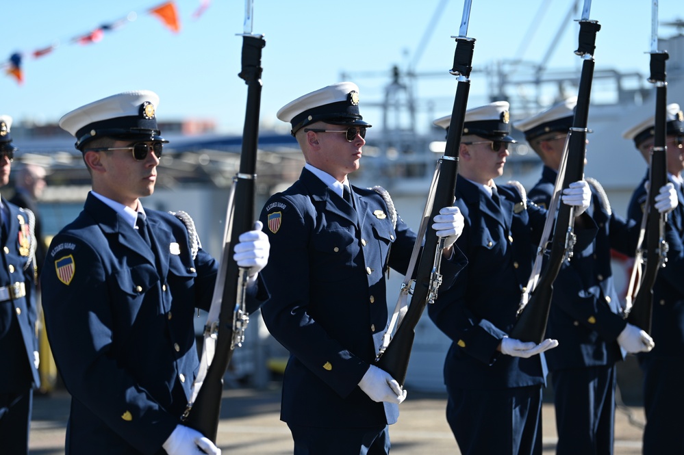 Ceremonial Honor Guard at CGC William Chadwick Commissioning