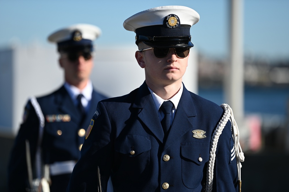 Ceremonial Honor Guard at CGC William Chadwick Commissioning