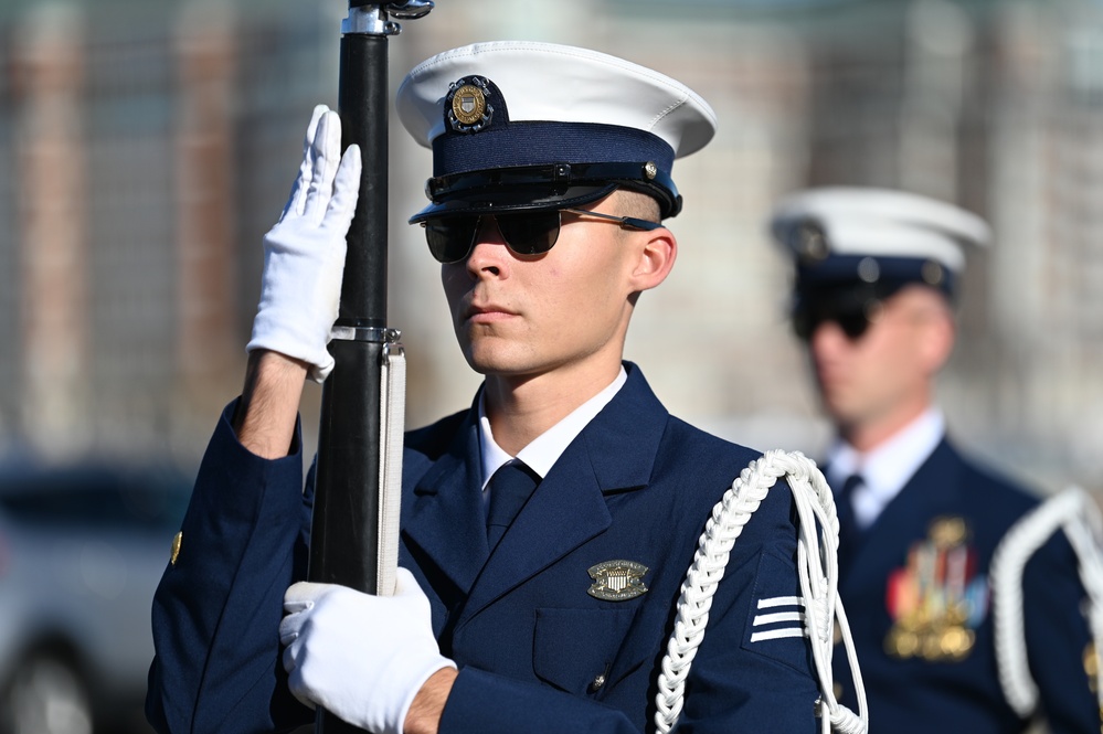 Ceremonial Honor Guard at CGC William Chadwick Commissioning