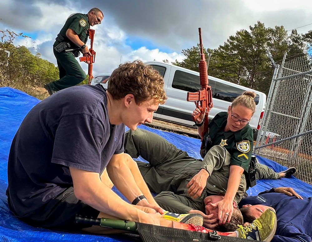 Active assailant exercise at EOD school