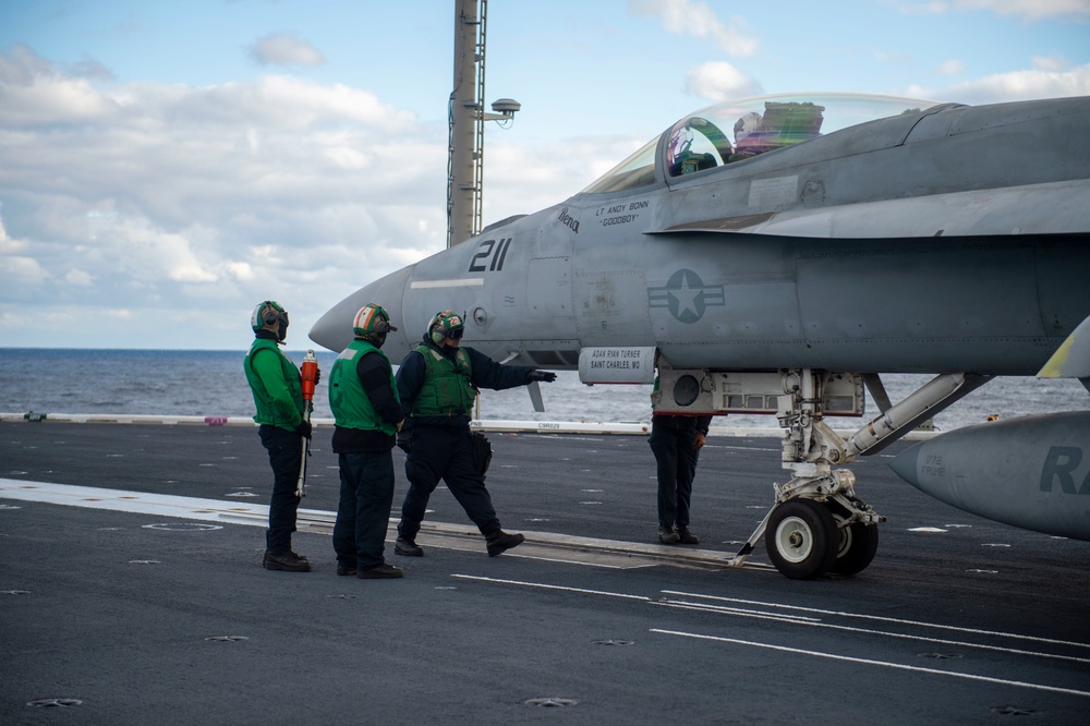 Ike is Underway Conducting Flight Deck Qualifications