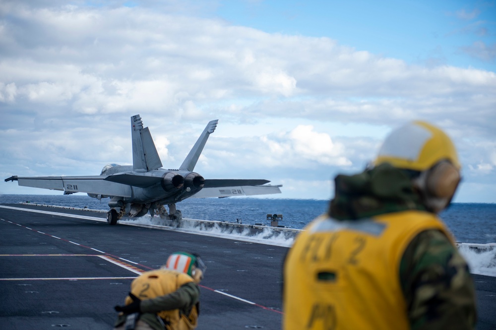 Ike is Underway Conducting Flight Deck Qualifications