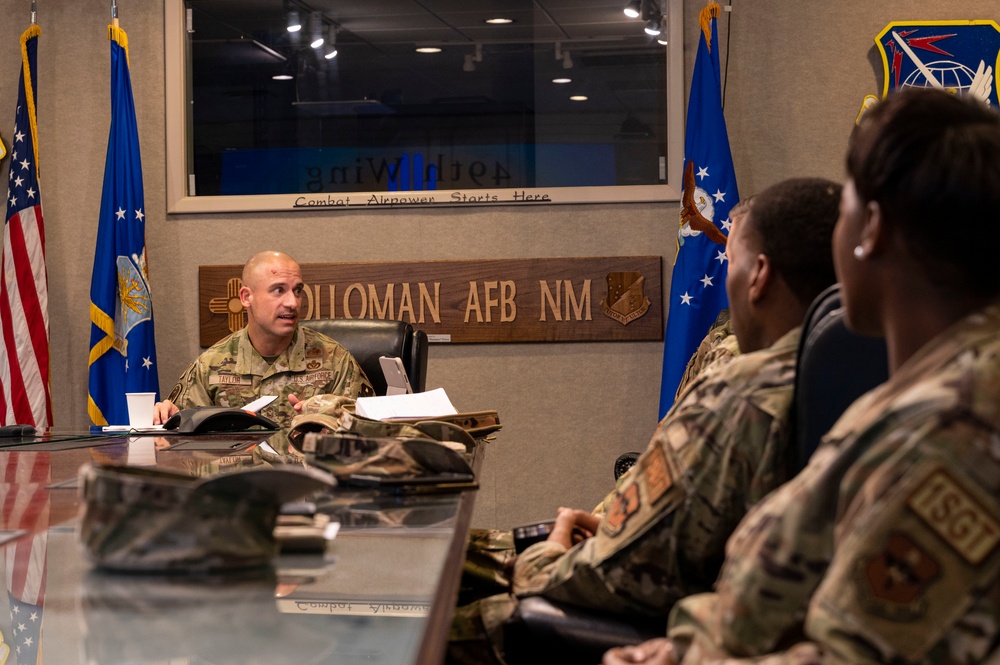 AETC first sergeant visits Holloman